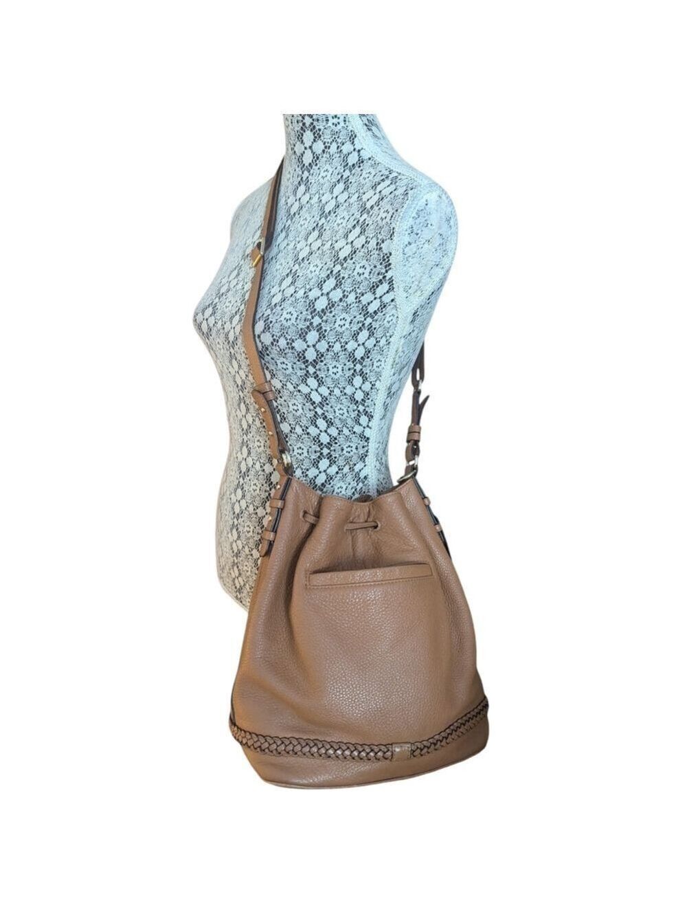 Danier Leather Drawstring Bag